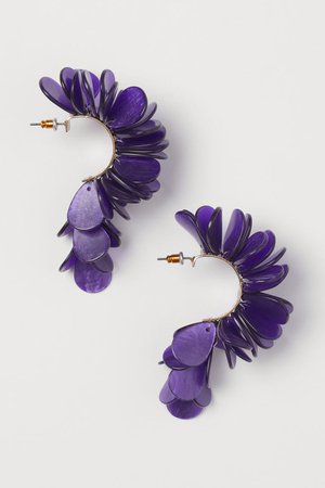 Earrings - Purple - Ladies | H&M GB