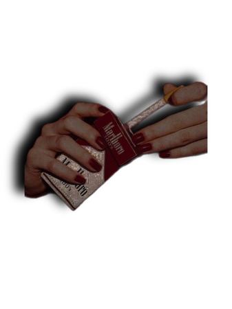 cigarettes red nails png femme fatale aesthetic
