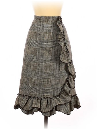 Rebecca Taylor Plaid Gray Casual Skirt Size 8 - 84% off | thredUP