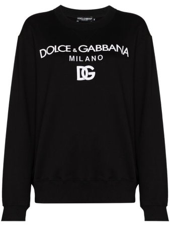 Dolce & Gabbana logo-print sweatshirt with Express Delivery - Farfetch
