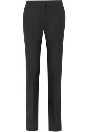 Black Wool-blend twill straight-leg pants | Sale up to 70% off | THE OUTNET | ALEXANDER MCQUEEN | THE OUTNET