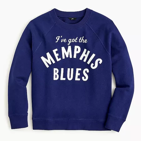 "Memphis blues" sweatshirt : Women just in | J.Crew