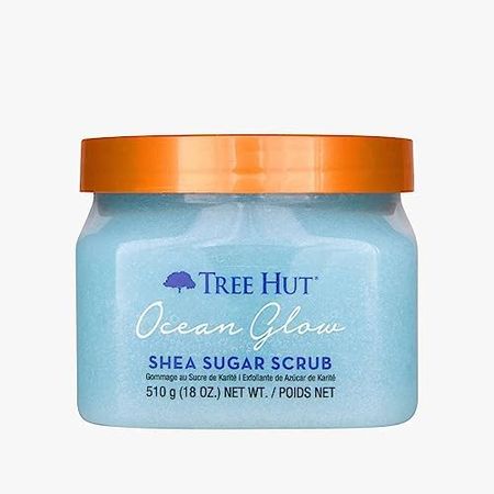 Amazon.com : Tree Hut Ocean Glow Hydrating Shea Sugar Scrub - Replenish & Renew - 18 ounces : Beauty & Personal Care