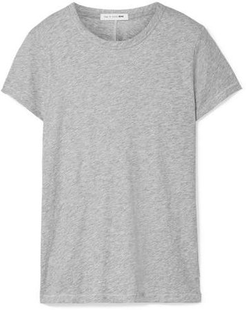 The Tee Slub Pima Cotton-jersey T-shirt - Gray