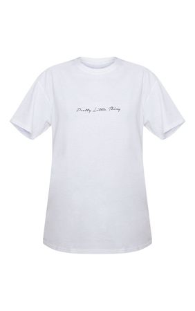Plt White Slogan White Oversize T Shirt | PrettyLittleThing