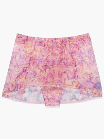 X-Ray Vision Skirted Thong in Multi & Pink & Purple | SAVAGE X FENTY