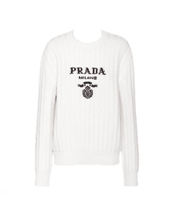 Prada white cashmere sweater