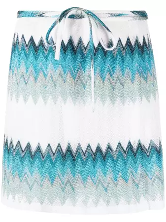 Missoni zigzag-woven Beach Skirt - Farfetch
