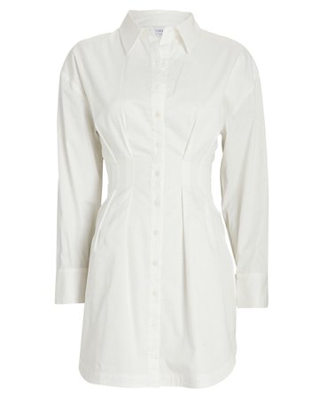 Fleur Tie-Waist Mini Shirt Dress | INTERMIX®