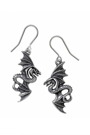 Flight Of Airus Earrings by Alchemy Gothic | Gothic