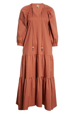 BOSS Depera Tiered Maxi Dress | Nordstrom