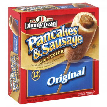 Jimmy Dean Pancakes & Sausage on a Stick Original - 12 ct » Cereal & Breakfast Foods » General Grocery