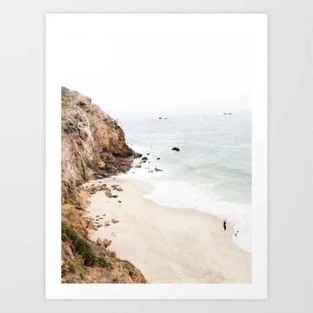 Malibu California Beach Art Print by scissorhaus | Society6