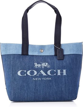 Amazon.com: COACH(コーチ) Tote Bag, Silver/Denim : Clothing, Shoes & Jewelry