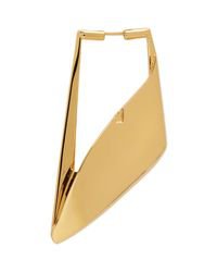 Balenciaga Gold Wrap Right Single Buckle Earring
