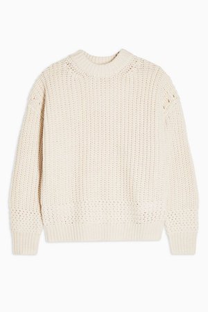 Ivory Recycled Crew Neck Jumper | Topshop