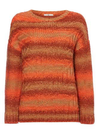 Orange/red striped sweater