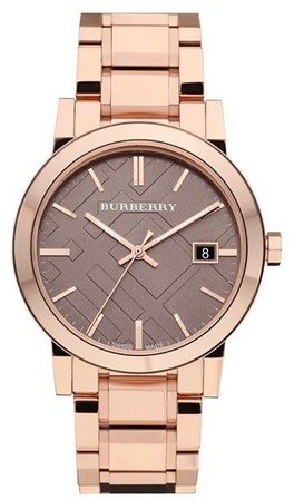 burberry rose gold watch