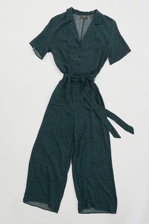 Dress Forum Button-Down Wide Leg Jumpsuit | Urban Outfitters