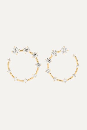 Gold Circle small 18-karat gold diamond earrings | Fernando Jorge | NET-A-PORTER