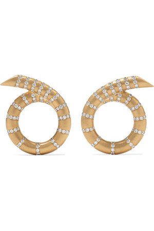 Jemma Wynne | Aria 18-karat gold diamond earrings | NET-A-PORTER.COM