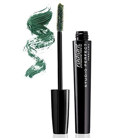 Amazon.com : Radiant Professional Studio Perfect Volume Mascara, with Silicone Brush & Natural Wax For Healthy Voluminous Lashes, Cruelty Free, Lash Lengthening, 0.30 ounces, Green (05) : Beauty & Personal Care