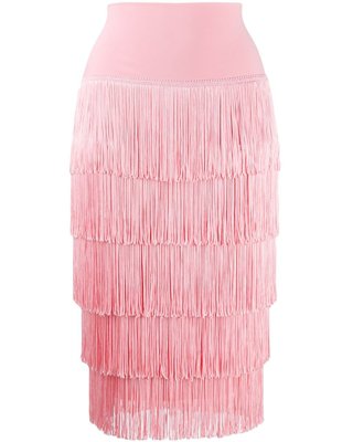 Summer Sales are Here! Get this Deal on Norma Kamali fringed skirt - Pink