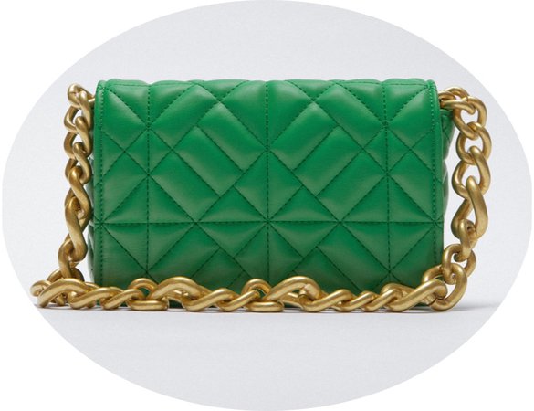 Zara green bag