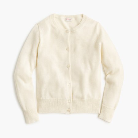 J.Crew: Girls' Cashmere Cardigan Sweater
