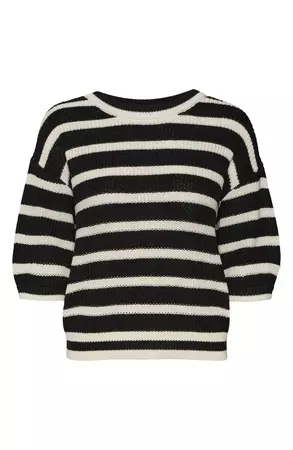 VERO MODA CURVE Fabulous Stripe Sweater | Nordstrom