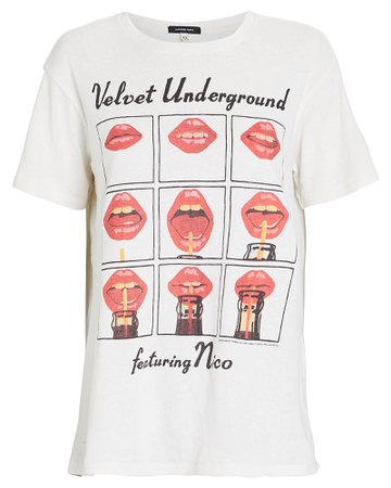 R13 Velvet Underground Lips Boy T-Shirt | INTERMIX®