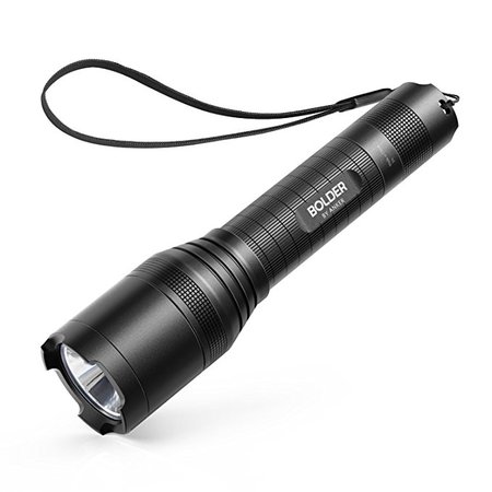 Anker Super Bright Tactical Flashlight, Rechargeable (18650 Battery Included), Zoomable, IP65 Water-Resistant, 900 Lumens CREE LED, 5 Light Modes for Camping and Hiking, Bolder LC90