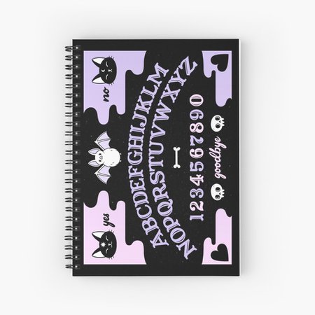 "Cute Ouija // Pastel" Spiral Notebook by nikury | Redbubble