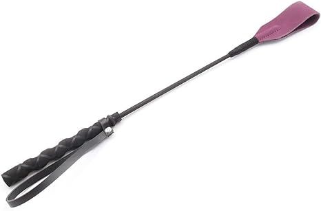 Amazon.com: Premium Purple Riding Crop Whip Genuine Leather for Equestrian Sports : Sports & Outdoors