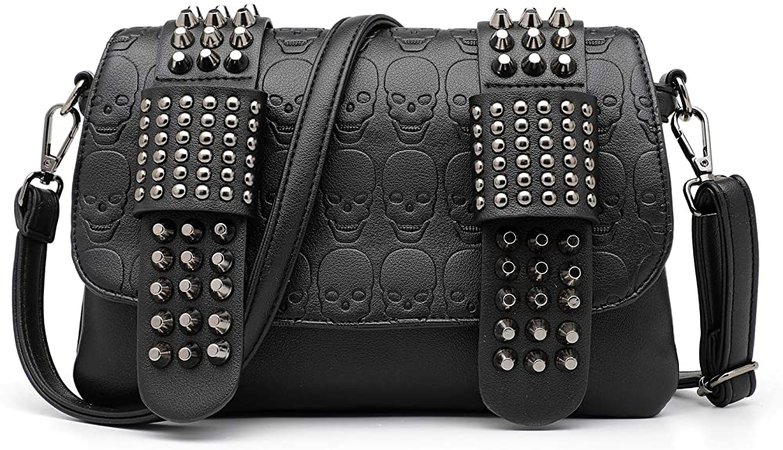 LUI SUI Women Gothic Skull Cross body Purse Bags Skull Shoulder Bag Purse with Chain for Girls: Handbags: Amazon.com