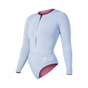 Beach Party 2MM L/S Shorty Women's- Sky Blue – Buell Wetsuits & Surf