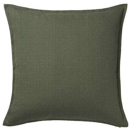 Cover GURLI Cushion cover, deep green, 20x20 - IKEA