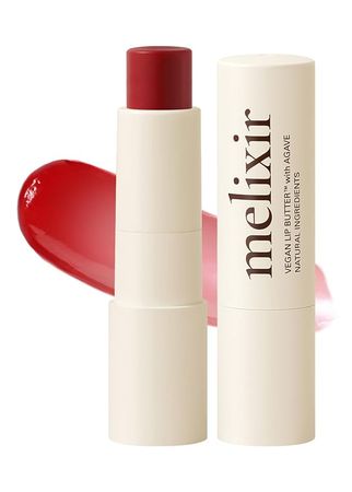 Amazon.com: Melixir Vegan Lip Butter #06 Lust Red(Tinted) (+11 more colors) 0.13oz, Bee Free, Petrolatum Free, Deep Nourishing Plant-Based Vegan Chapstick, Vegan Lip Balm for Dry, Cracked and Chapped Lips : Beauty & Personal Care