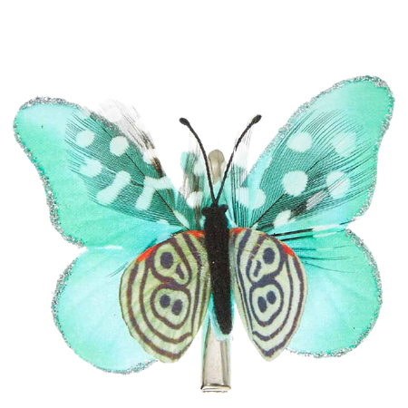 Mint Green Butterfly Hair Clip