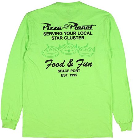 Amazon.com: Disney Toy Story Little Green Men Pizza Planet Men's T-Shirt Small: Clothing