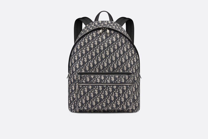 Rider Backpack • Beige and Black Dior Oblique Jacquard – Dior Couture UAE