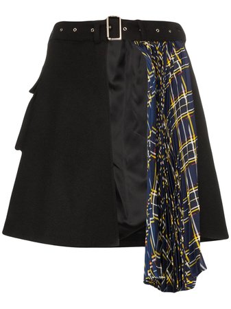 Blindness asymmetric pleated skirt £415 - Shop Online - Fast Delivery, Free Returns