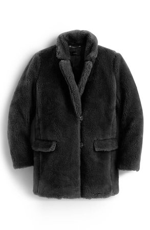 J.Crew Yuna Teddy Faux Fur Jacket | Nordstrom