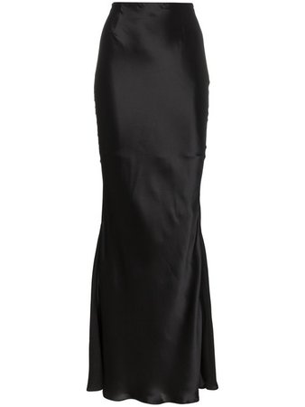 OLIVIER THEYSKENS bias cut flared long silk skirt £825(VAT included)