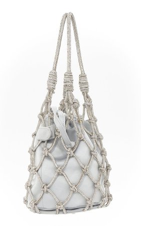 Net Pouch Satin Sparkle Top Handle Bag By Judith Leiber Couture | Moda Operandi