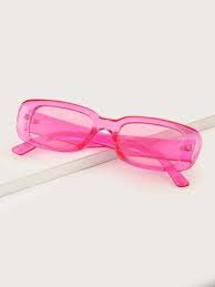 acrylic frame pink tinted sunglasses shein - Google Search