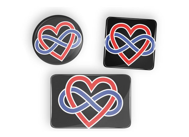 Polyamory Symbol pin badge button or magnet LGBT lgbtq lgbtqi lgbtqia