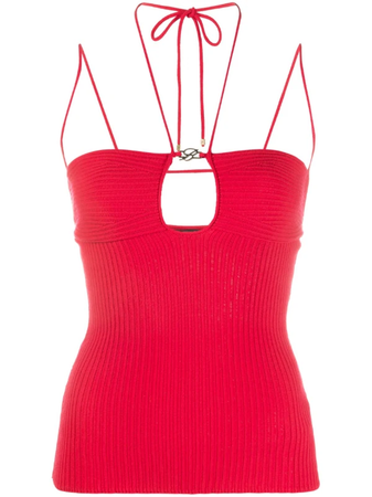 Blumarine cut-out ribbed top