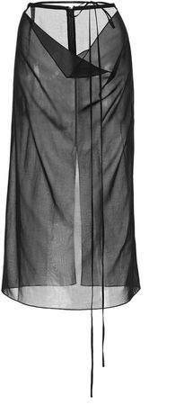 Supriya Lele Ruched Tulle Skirt Size: XS