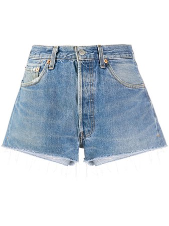 Re/Done Slim-Fit Denim Shorts Ss20 | Farfetch.Com